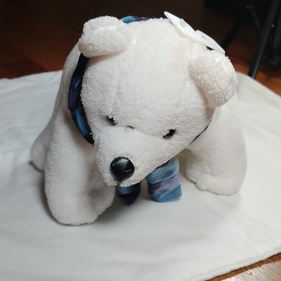 Polar Bear with Scarf stuff animal - Picture 3 of 9